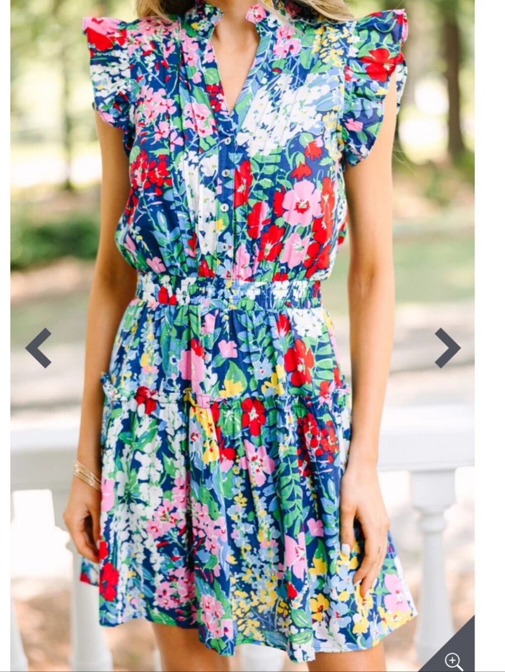 Pinch Floral Dress
